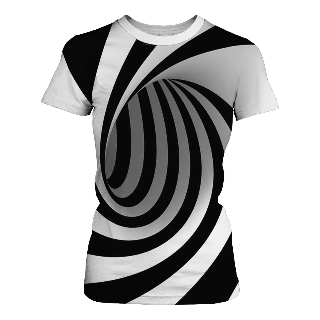 

Black White Swirl 3D Print T Shirt Men Round Neck Short Sleeve Loose Tshirt 2019 Summer Men Tee Shirt Tops Camiseta Hombre