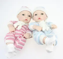 28 см полное Силиконовое боди Reborn Baby Doll игрушка для девочки виниловая новорожденная принцесса Младенцы Bebe Bathe игрушка-компаньон подарок на