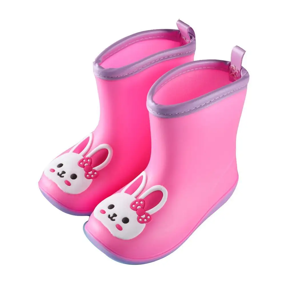 LNGRY Shoes,Toddler Kids Baby Girls Boys Cute Cartoon Duck Rubber Waterproof Anti-Slip Boots Rain Shoes