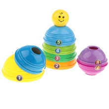 Набор разноцветных стаканчиков с цифрами, набор игрушек, Детские Ранние развивающие игрушки, подарок