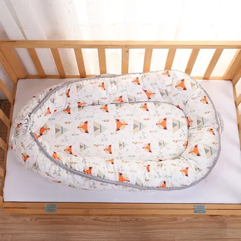 

0-12 Month Baby Nest Bed Crib Portable Removable And Washable Crib Travel Bed For Children Infant Kids Cotton Cradle