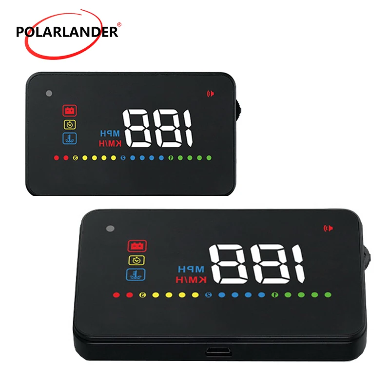 

3.5 inch HUD OBD2 Auto HUD Display A200 Smart Speedometers km/h MPH Voltage alarm Projector Windshield Car Head Up display