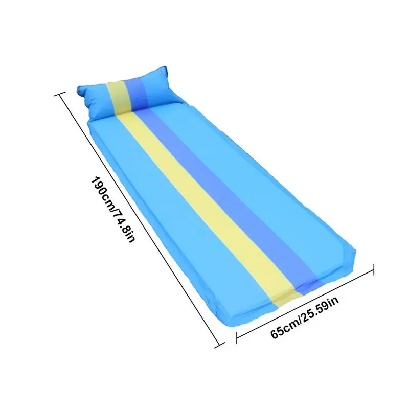 واحد التلقائي للنفخ وسادة رشاقته رطوبة في الهواء الطلق التخييم خيمة النوم التخييم حصيرة سادة مع المرفقة وسادة