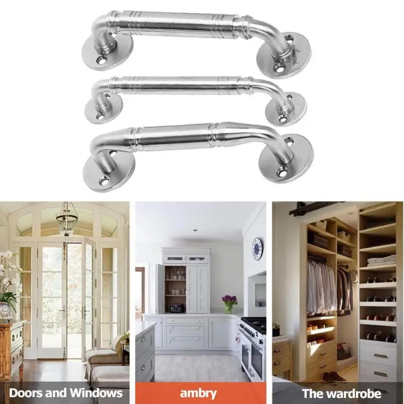 

Stainless Steel Door Handles Cupboard Door Knob Drawer Pulls Kitchen Cabinet Knobs Handles Hardware for Furniture Closet
