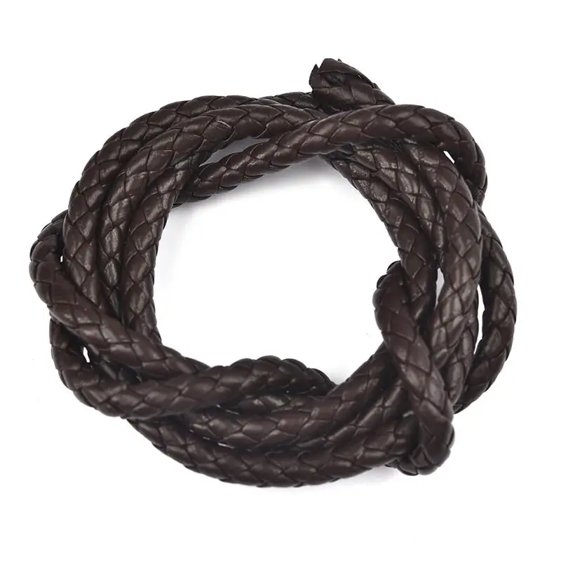 

6 mm Braided Leather Cord Fashion Jewelry Making HandCrafts for DIY Bracelet Necklace Handmade Sewing Accessories