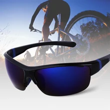 Dpois moda óculos de sol dos homens do esporte óculos de sol uv 400 proteção golfe óculos de sol mulher condução ciclismo óculos de pesca(China)
