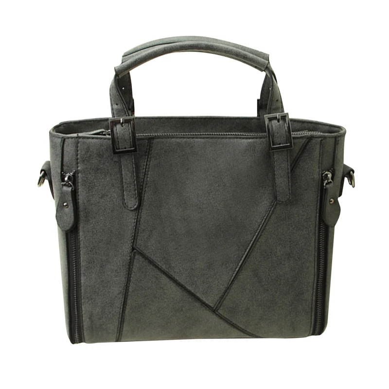 

Women Ladies Matte PU Leather Shoulder Bag Tote Retro Large Handbag Purse