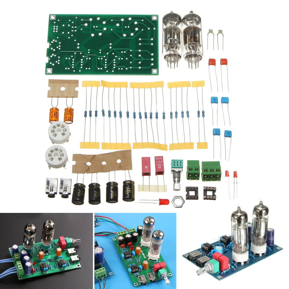 Class A 6J5 Vacuum Tube Preamp Preamplifier HIFI Headphone Amplifier