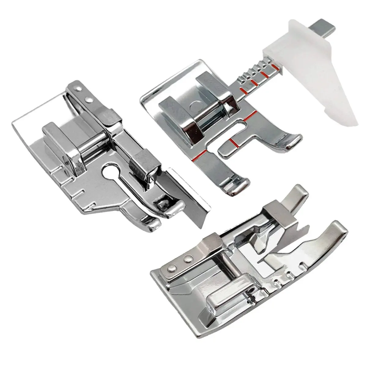 Download Sewing Machine Presser Foot Set 1/4 Inch Quilting Foot/Adjustable Guide Sewing Presser Foot/Edge ...