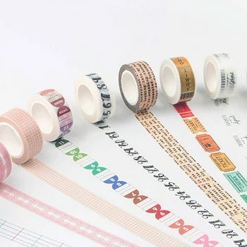 

1.5cm*7m Office Traveler Cute w34 Masking Stikcer Creative Adhesive Decoration Student Supplies Washi Tape