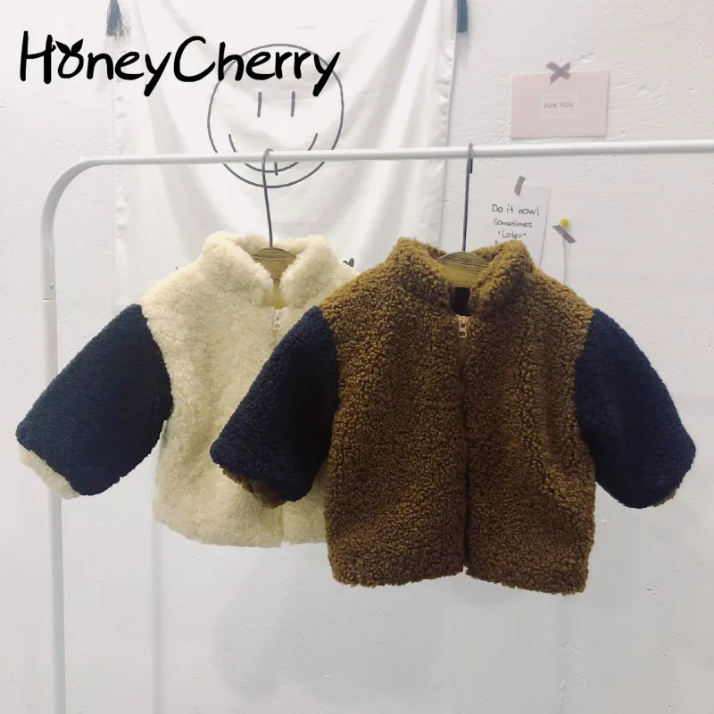 

2018 Winter Wear New Girl's High-end Terry Cotton Coat Children's Windbreakers Baby Jacket Girls Jacket