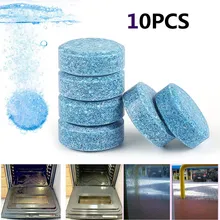 10pcs/Set Multifunctional Concentrated Effervescent Tablet Blue Glass Window Cleaner For Auto and Household Cleaning