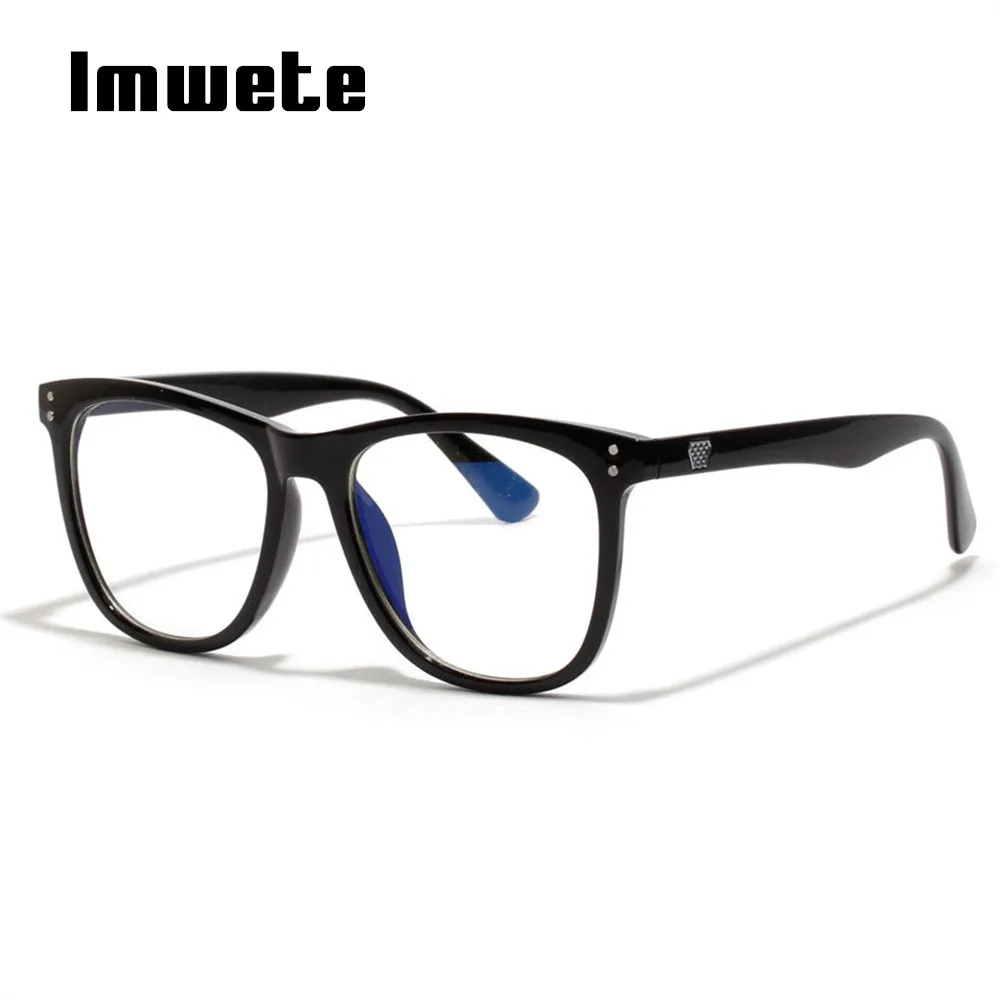 Imwete Classic Anti Blue ray Glasses Frame Women Men Fashion Reading ...