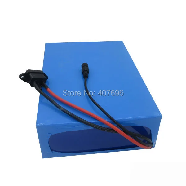 Perfect Free customs duty 44.4V 12S 2000W lithium ion battery 44V 25AH electric bike battery with INR 35E Cell 50A BMS 50.4V 2A Charger 2