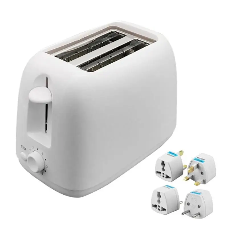 

2 Slices Stainless steel toaster Fully Automatic Fast Heating Bread Toaster Household Breakfast Maker Temperature Adjustment