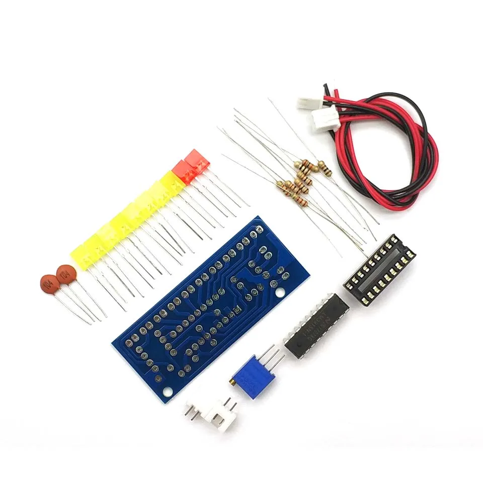 LM3915 10 светодиодный звуковой анализатор спектра набор индикаторов уровня для