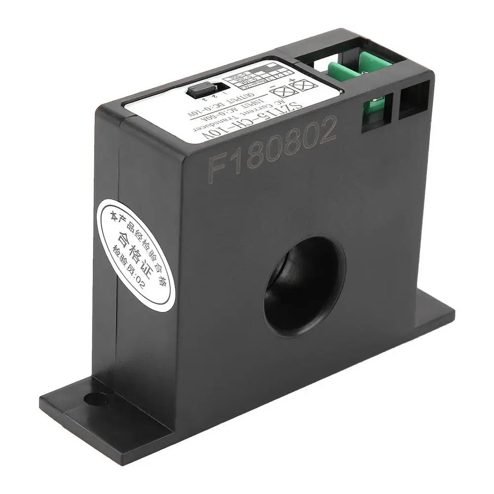 

SZT15-CH-10V AC Current Transducer Transmitter Current Mutual Inductor AC 0-50A to DC 0-10V Converter