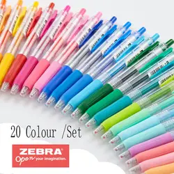 20 цветов/набор Япония Зебра SARASA JJ15 гелевая ручка мм 0,5 мм ручка для рисования маркер офисные школьные принадлежности