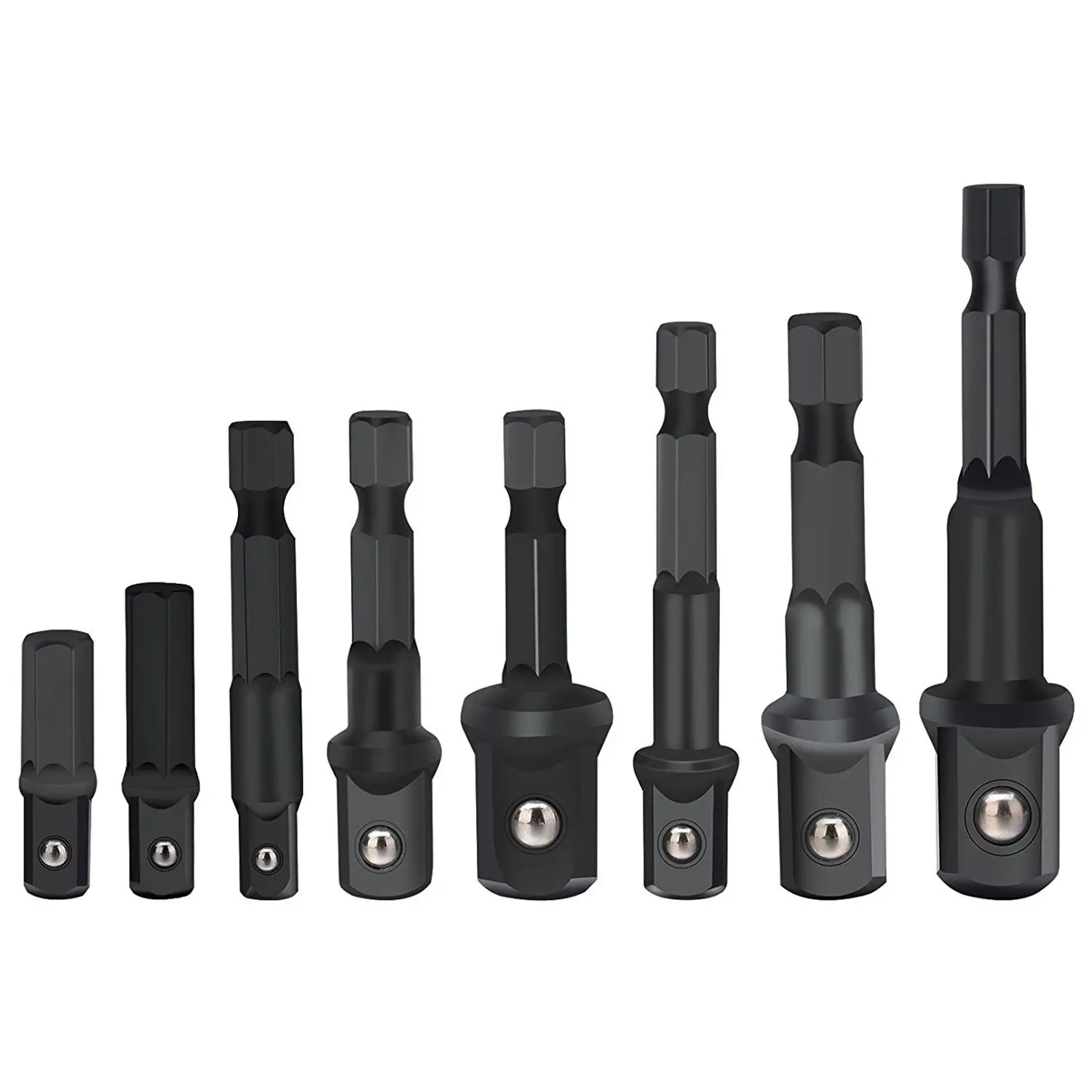 HLZS Drill Socket Adapter for Impact Driver with Hex Shank to Square