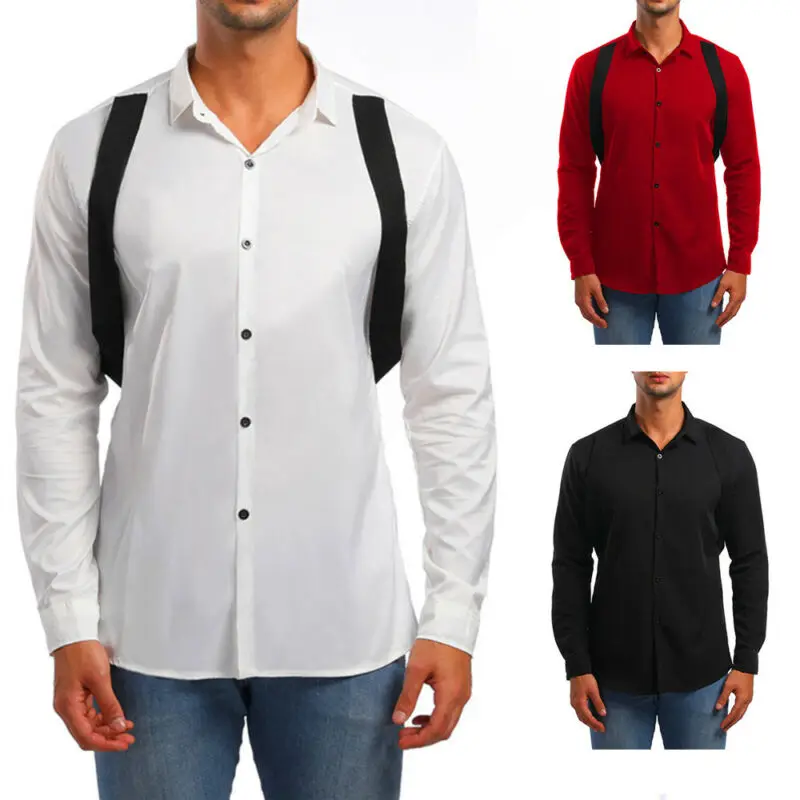 Shirt Shirts Sleeve Slim Casual Dress Tops Fashion Long Luxury Shirt Men's Fit Luxury Slim Long Sleeve Dress Shirts Shirt Tops