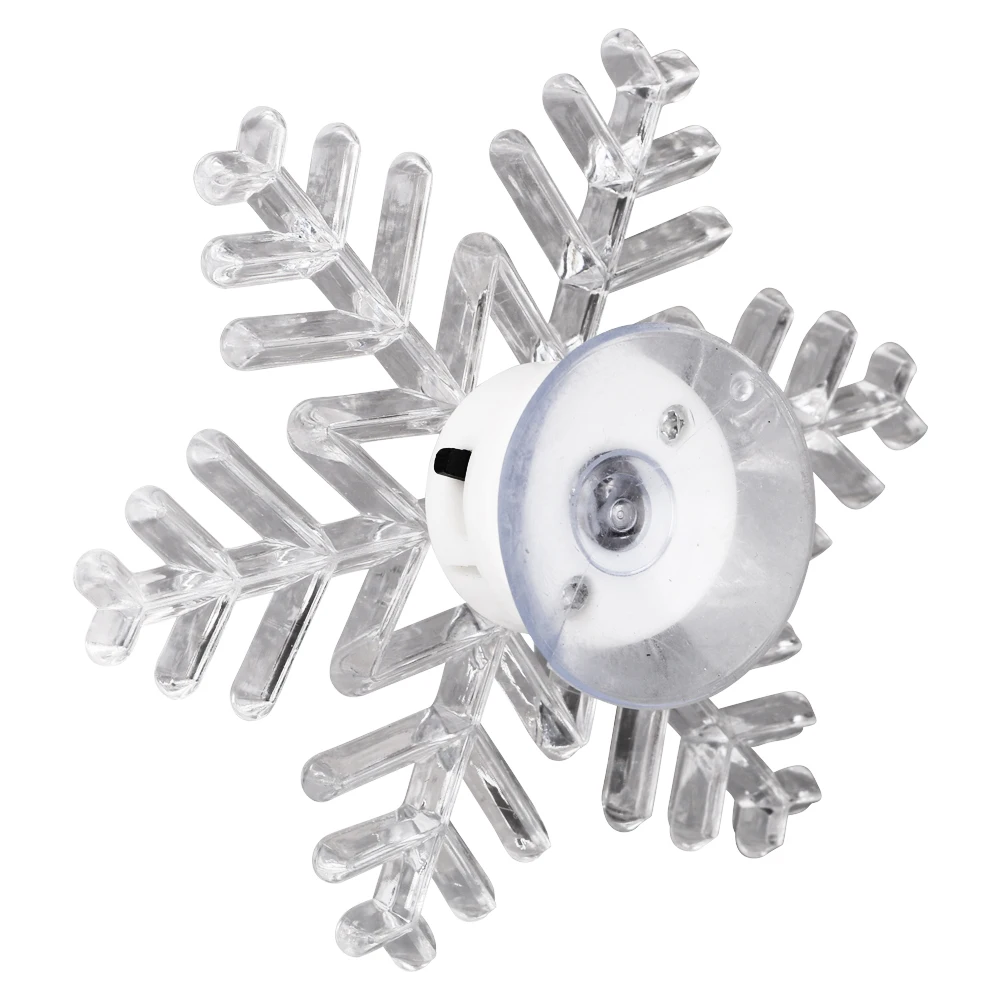 Christmas Star Tree Snowflakes Suction Cups LED Light Xmas Tree