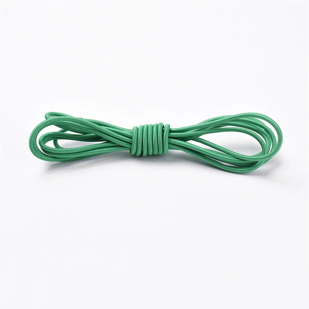 1 Pair Stretch Shoelace Round Multicolor Elastic Band High Elasticity Shoelaces Unisex Lazy No tie locking Candy Color Shoelace