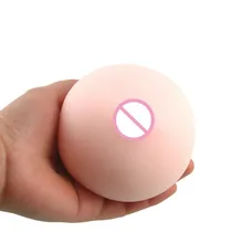 Touching Ultra Flexible Silicone Breast Sex Toy For Men,Mimi Balls Artificial Vagina Masturbator Elasticity Pussy