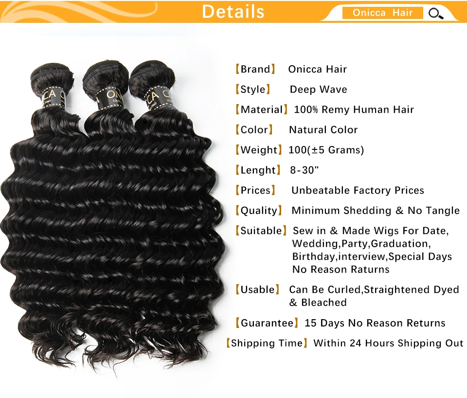 Deep Wave Bundles Malaysian Hair Bundles 8-28 Inches Human Hair Weave Nature Color Remy Hair Extensions 1/3/4 Bundles Deals Deep Wave Bundles Malaysian Hair Bundles 8-28 Inches Human Hair Weave Nature Color Remy Hair Extensions 1/3/4 Bundles Deals