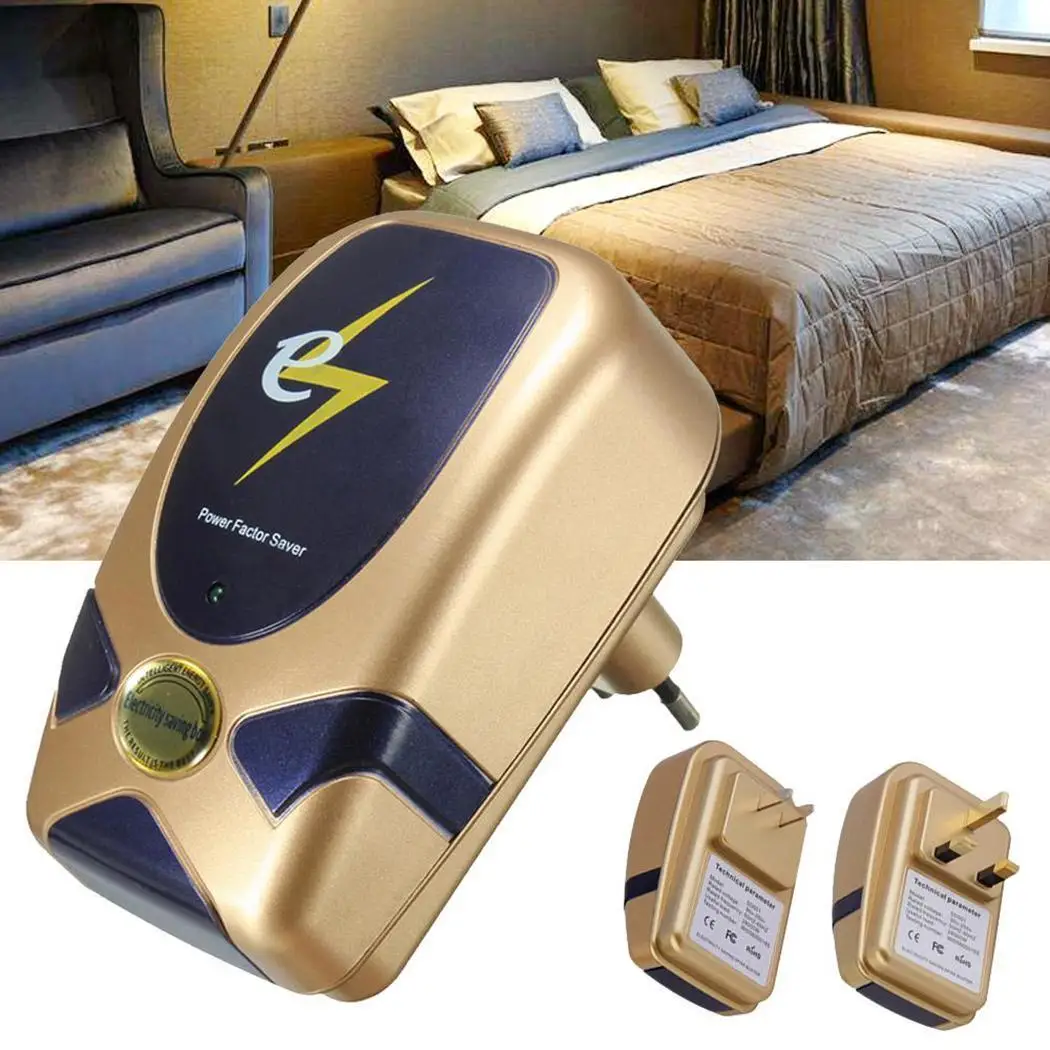 

Home Office 28KW Electricity Saving Box Gold Electric 90-240V Energy 28000W 50HZ-60HZ Power Saver Device