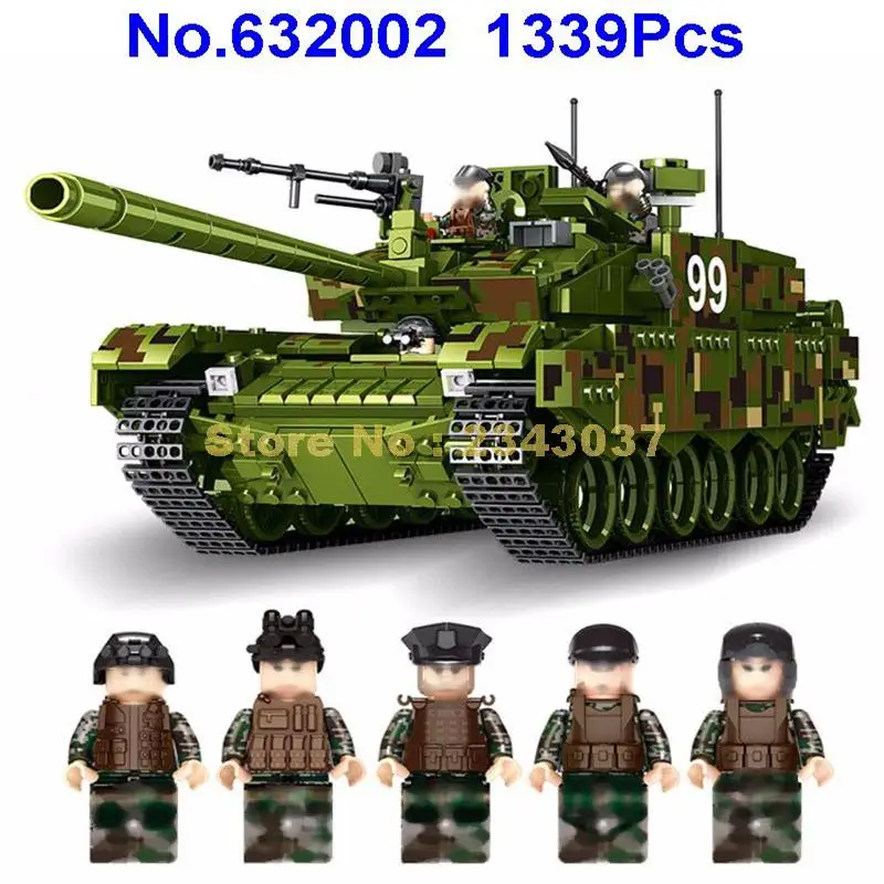 

632002 1339pcs Military Type 99 Main Battle Tank Building Block