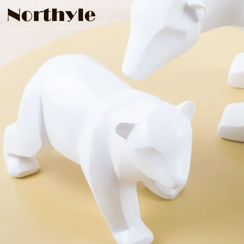 Бумага складной смолы Polar Bear фигурка украшение дома подарок для Домашний Декор