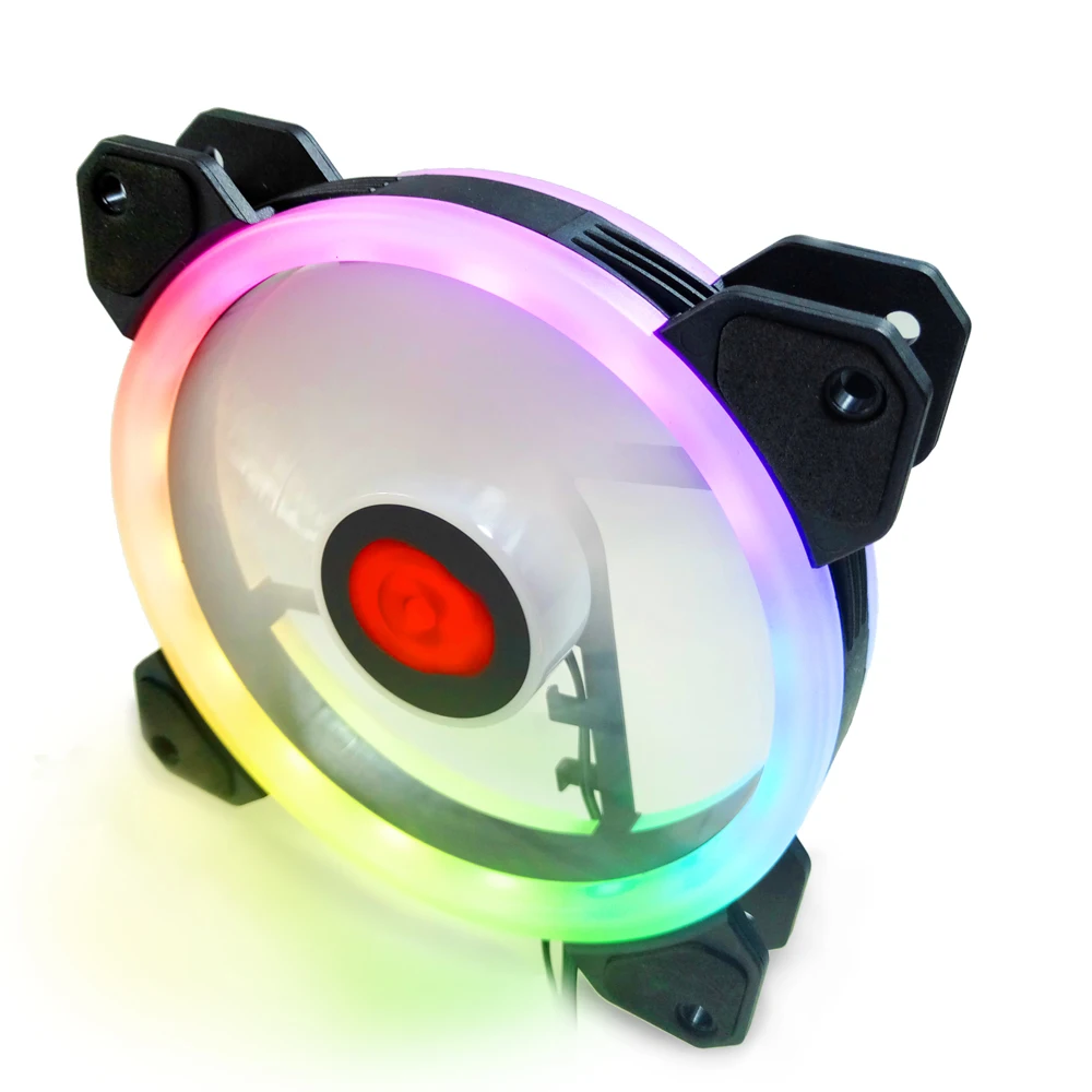 COOLMOON وحدة معالجة خارجية للحاسوب PC التبريد مروحة RGB ضبط LED 120 مللي متر هادئة عالية الجودة الكمبيوتر مروحة التبريد برودة ل وحدة المعالجة المركزي...