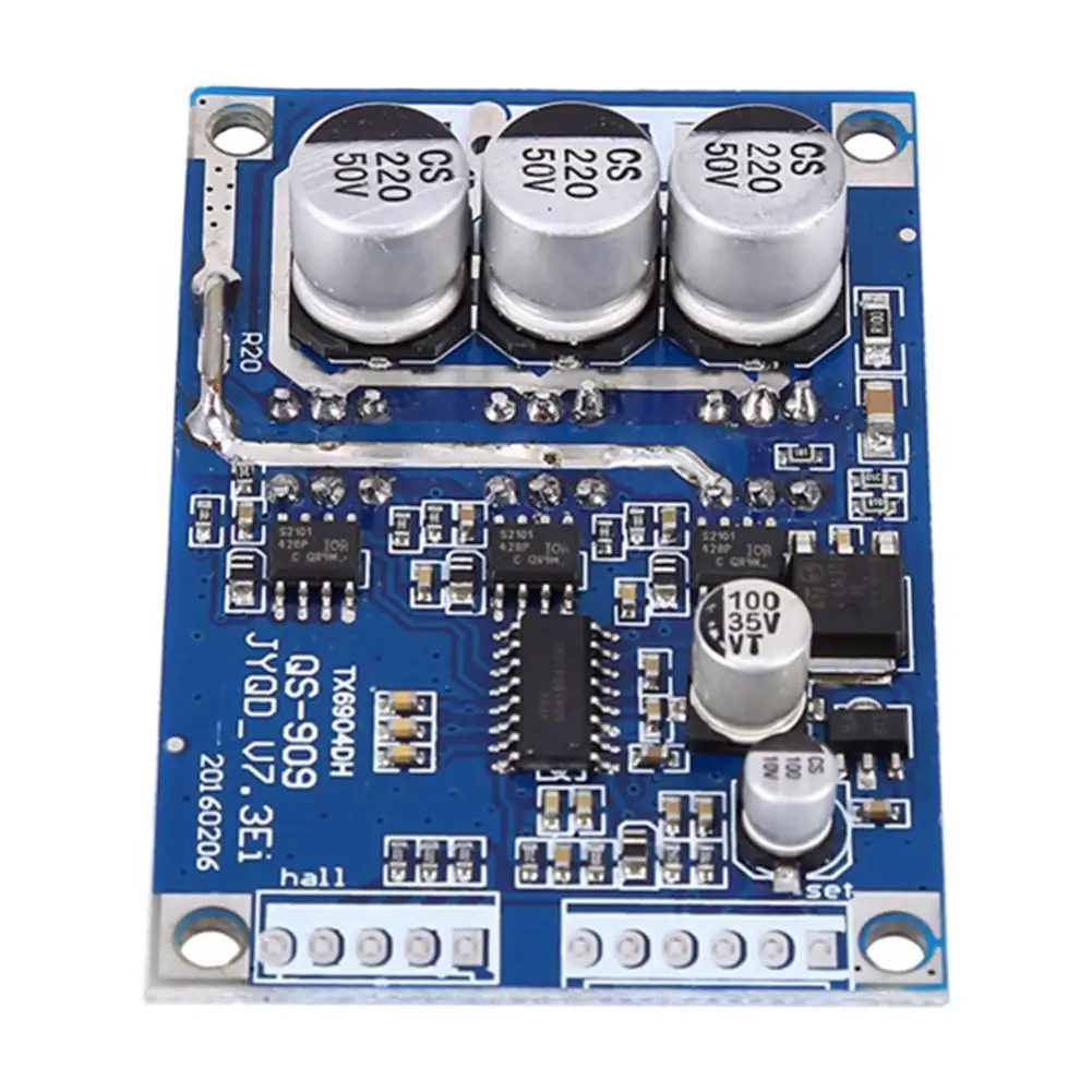 

Adeeing DC 12V-36V 15A 500W Brushless Motor Controller Hall BLDC Driver Board Blue