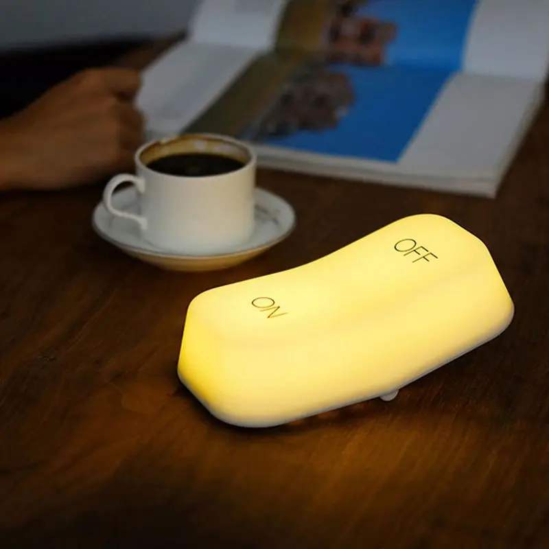 

Creative Gravity Sensor LED Night Lamp Switch Modeling ON/OFF Rechargeable Table Lamp For Baby Bedside LED Dimmable Night Ligh