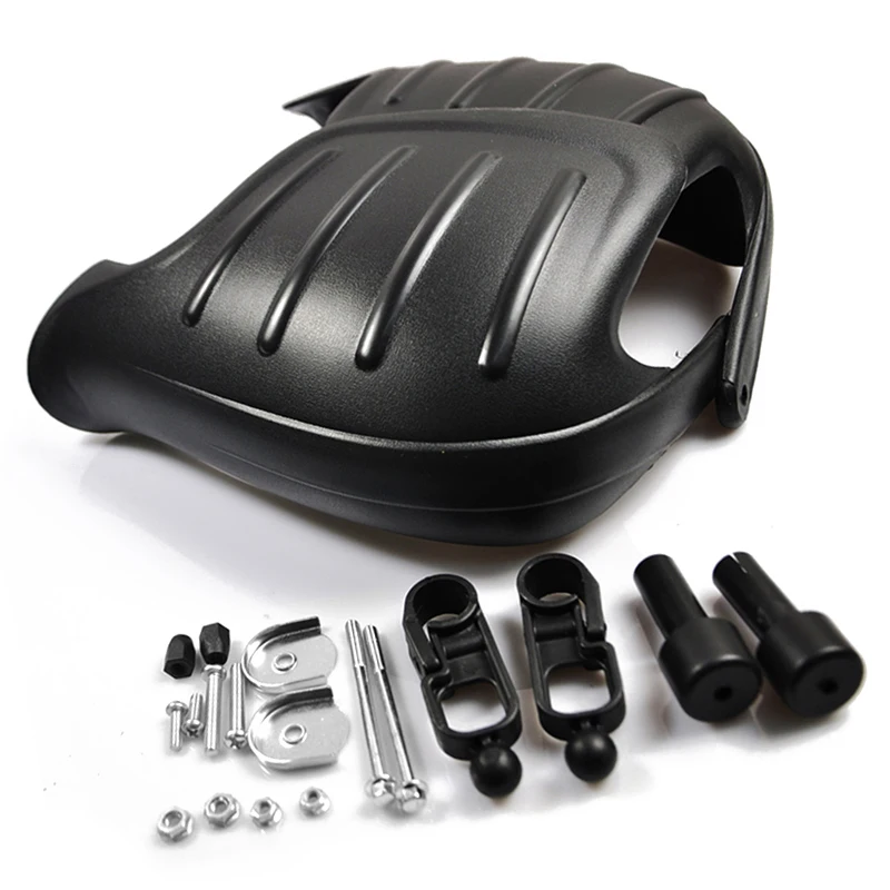

2pcs Black Motorcycle Wind Deflector Handguard Hand Guard Protector Shield High Quality plastic handguard designed Accessory Set