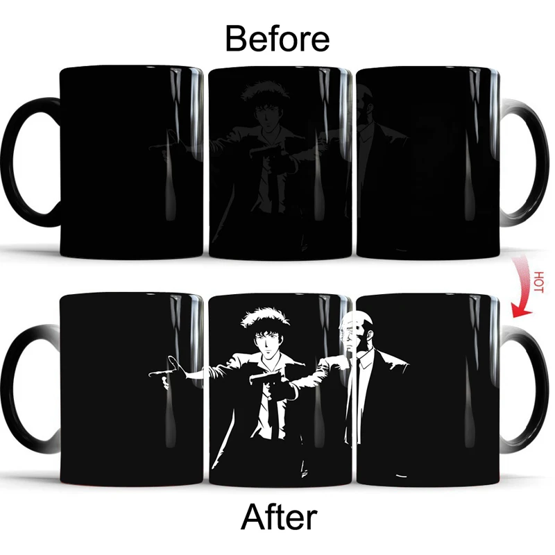

Cowboy Bebop Magic Mug Heat Color Changing Morph Mug Coffee Cup Beer Milk Mug
