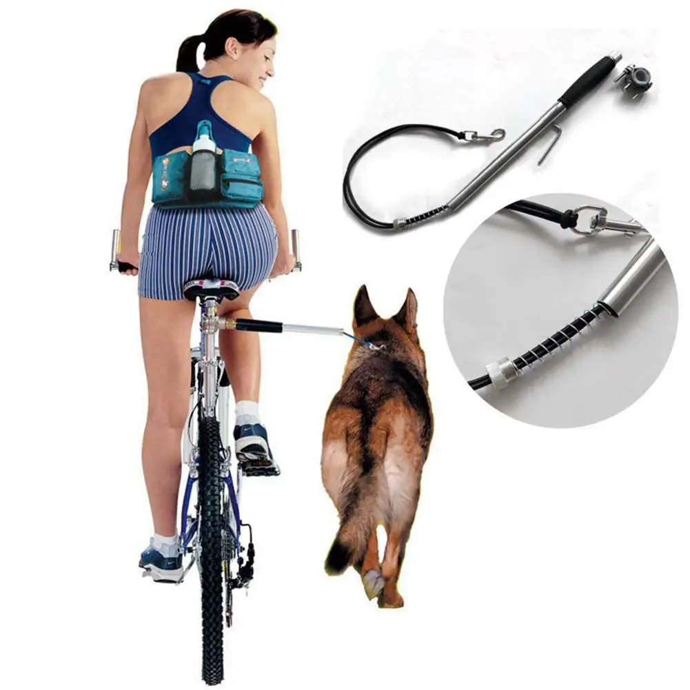 

Adeeing Fashion Stainless Steel Adjustable Pet Chain Ring Bike Traction String