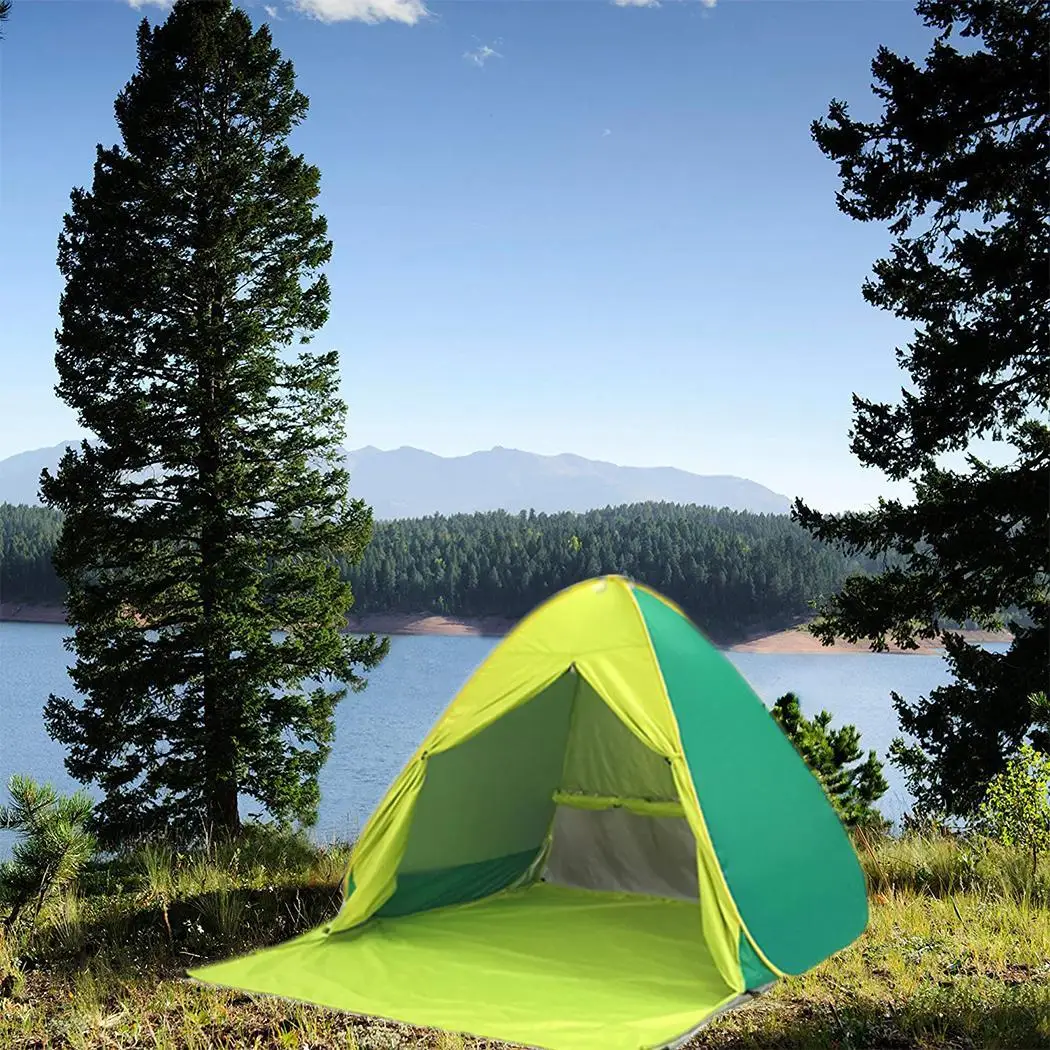

Automatic Beach Tent 2 Persons Camping Tent UV Protection Shelter Outdoor Tent Instant Pop-up Summer Tent