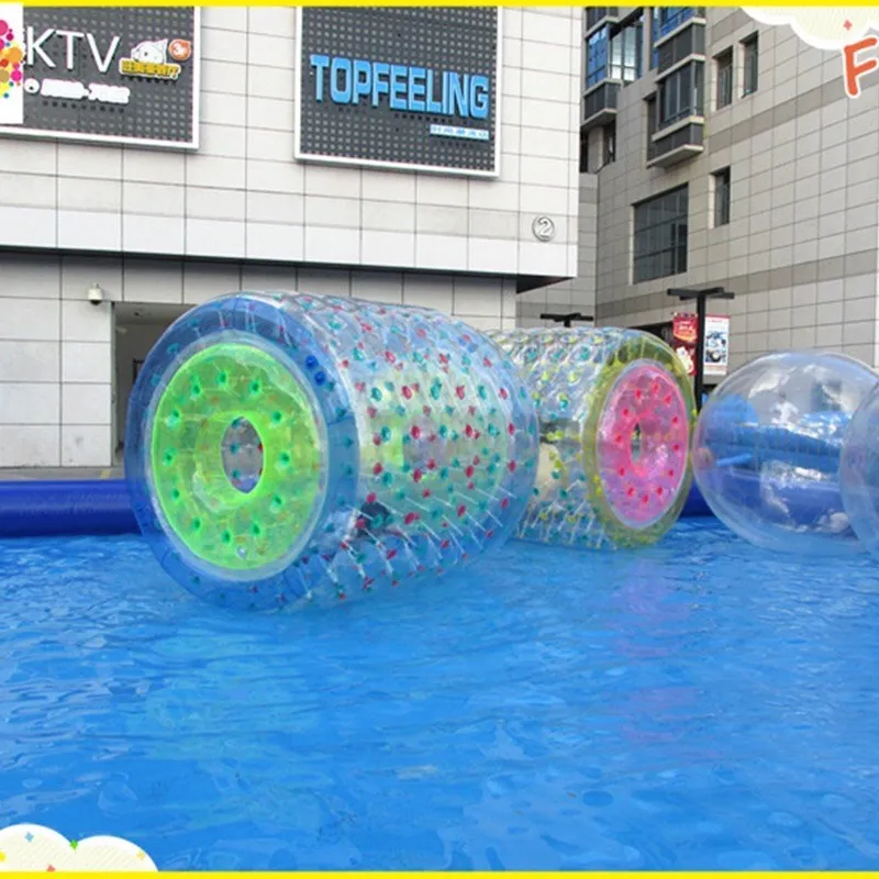 

Free shipping 1.0mm TPU Inflatable Water Roller Ball Roller Wheel For Adults Kids Walk On Water Ball Aqua Rolling Ball CE Blower