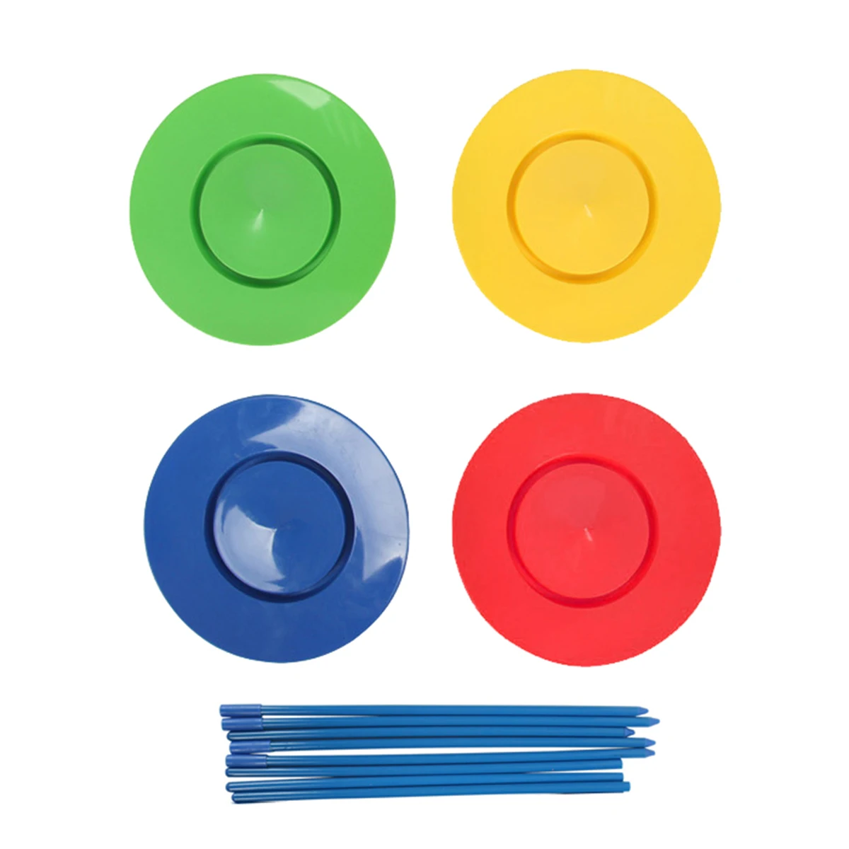 

4pcs/Set 25cm Spinning Acrobatics Plates Circus Turntable Juggling Props Stage Performance Tools Kids Game Toys Balance Discs