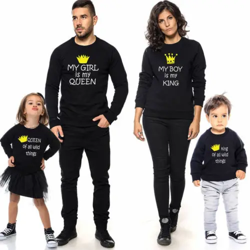 

Family Clothes Mother Mama Parent-Child Boys Son T-shirt Tops Matching Outfits