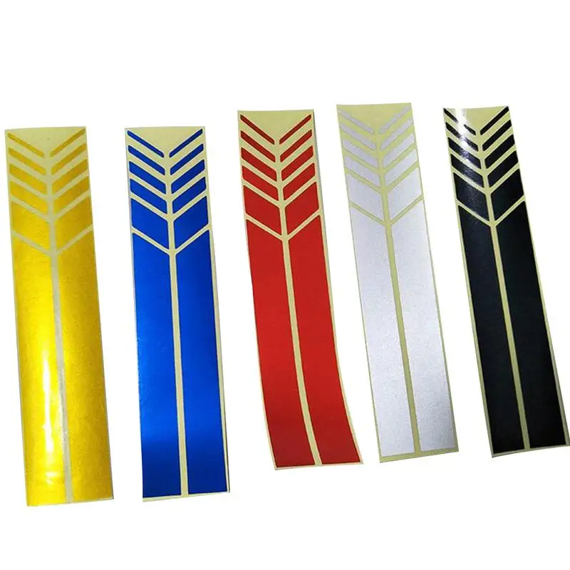

Rearview Mirror Car Sticker PET Personality Scratches Style Reflective Car Stickers No Degumming Black White Red Yellow Blue