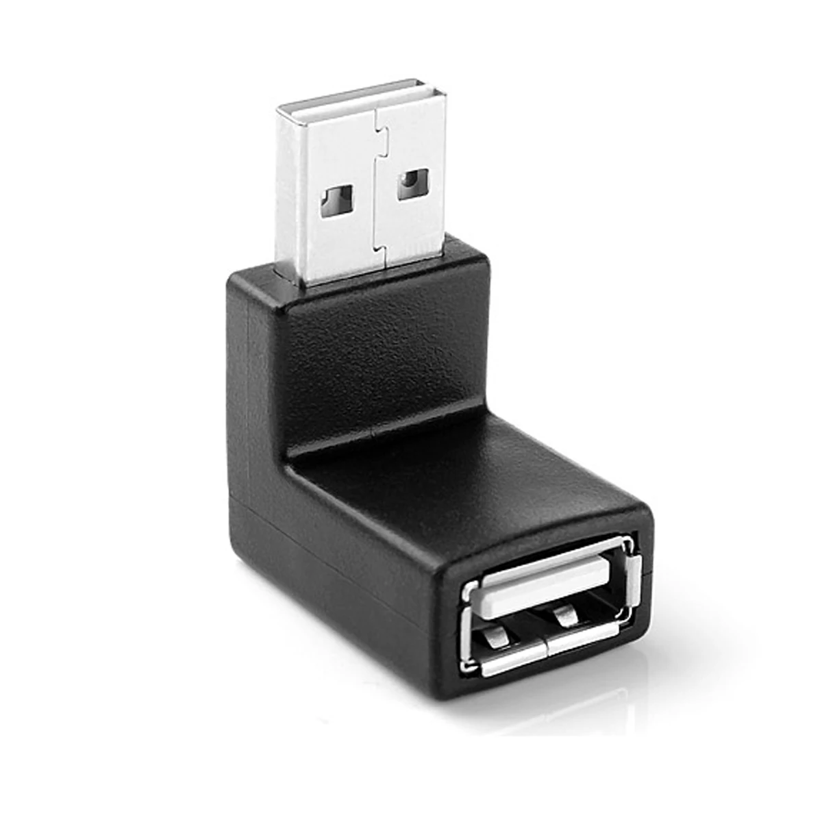 

CYDZ USB 2.0 A type Male to Female Extension Adapter Down & Up Angled 90 Degree Reversible Design