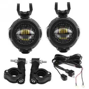 

Motorcycle LED Headlight Front Fog Lamp Light with Bracket for BMW F800GS R1200GS ADV 2014 2015 2016 2017 Motorcycle Fog Lamp