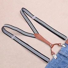 115 см мужские подтяжки 2,5 см Ширина подтяжки для унисекс 4 зажима на Y-Back подтяжки эластичная свадебная одежда