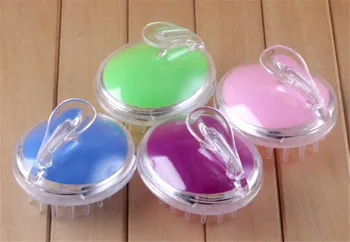 

Hot 300 pcs Silicone Shampoo Scalp Shower Body Washing Hair Massage Massager Brush Comb