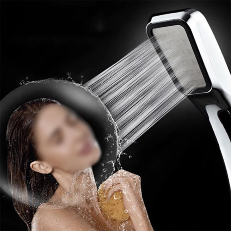 

High Pressure Square Shower Head Powerfull Boosting Spray Bath Water Saving Tool