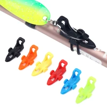 Рыболовный крючок, снасти, набор из 10 рыболовных крючков для удочки, рыболовные приманки, безопасный держатель