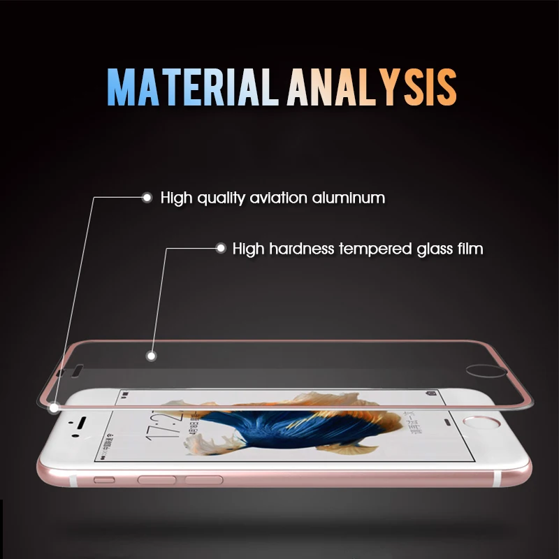 Закаленное стекло 9999D из алюминиевого сплава для iphone 6 6s 7 8 Plus X Защита экрана XS 11 Pro