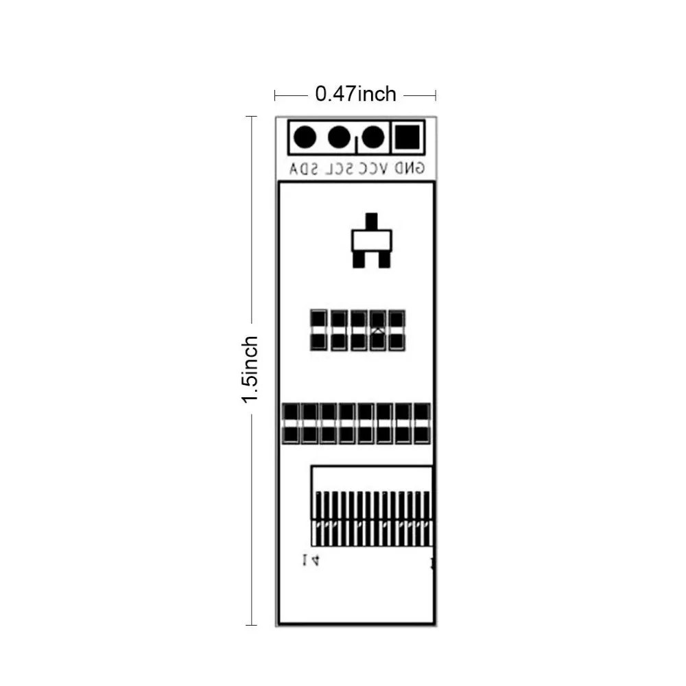 0,91 дюймов 128x32 IIC I2C синий осид ЖК-дисплей Дисплей DIY модуль SSD1306 Драйвер IC DC 3,3 V 5 V для Arduino PIC